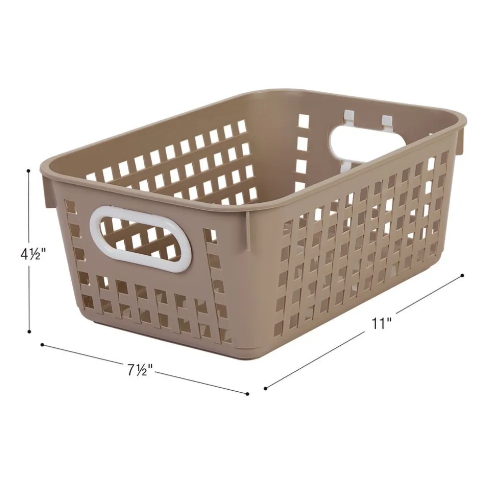 Really Good Stuff® Medium Basket - Set of 6 -Tan