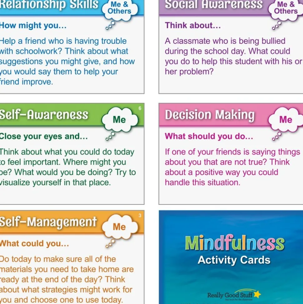 Really Good Stuff® Mindfulness Activity Cards