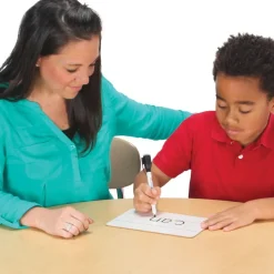 Really Good Stuff® Mini Non-Magnetic 9"x 6" 2-Sided Blank And Lined Dry Erase Boards - Set Of 12