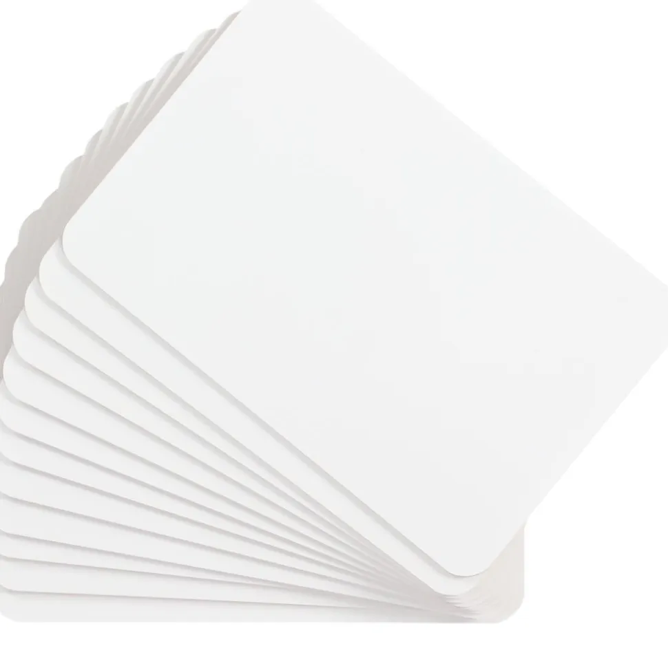 Really Good Stuff® Mini Non-Magnetic 6" By 9" One-Sided Dry Erase Boards - Set Of 12