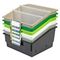 Really Good Stuff® Modern Farmhouse Picture Book Bins-6 Pack