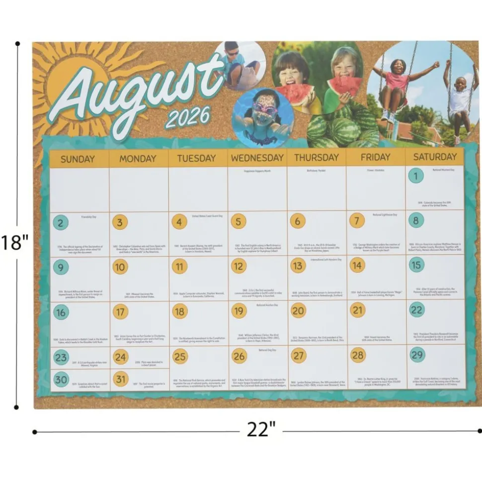 Really Good Stuff® Monthly Calendar Pages 2026-2027 - Intermediate