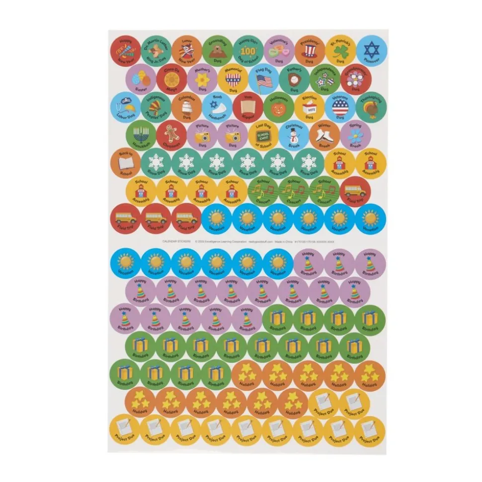 Really Good Stuff® Monthly Calendar Pages 2026-2027 - Intermediate