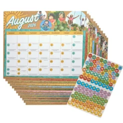 Really Good Stuff® Monthly Calendar Pages 2026-2027 - Intermediate