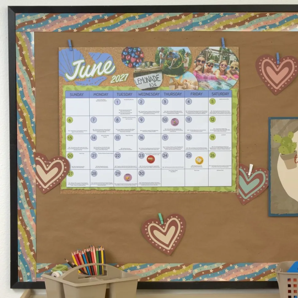 Really Good Stuff® Monthly Calendar Pages 2026-2027 - Intermediate