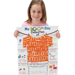 Really Good Stuff® My 100th Day Collection Ready-To-Decorate® Poster Tee