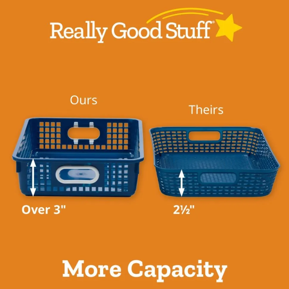 Really Good Stuff® Paper Baskets - Cool & Calm, 4 Pack