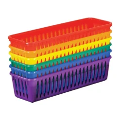 Really Good Stuff® Pencil Baskets - Set of 6 - Rainbow