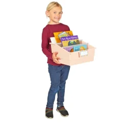 Really Good Stuff® Picture Book Classroom Library Bins™ With Dividers - 6 Pack - Boho