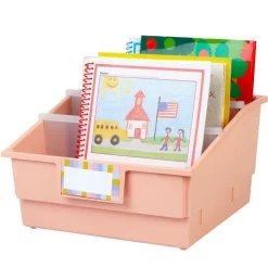 Really Good Stuff® Picture Book Classroom Library Bins™ With Dividers - 6 Pack - Boho
