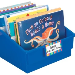 Really Good Stuff® Picture Book Library Bins with Dividers - Primary Set of 4