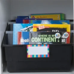Really Good Stuff® Picture Book Bins - Neon Pop - Set of 6