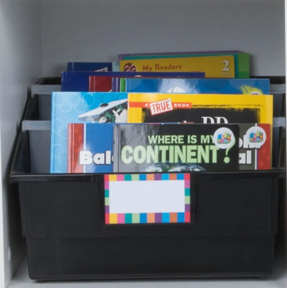 Really Good Stuff® Picture Book Bins - Neon Pop - Set of 6
