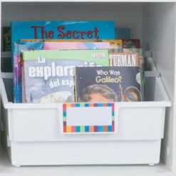 Really Good Stuff® Picture Book Bins - Neon Pop - Set of 6