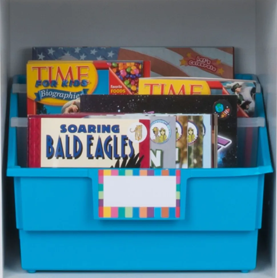 Really Good Stuff® Picture Book Bins - Neon Pop - Set of 6