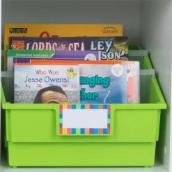 Really Good Stuff® Picture Book Bins - Neon Pop - Set of 6