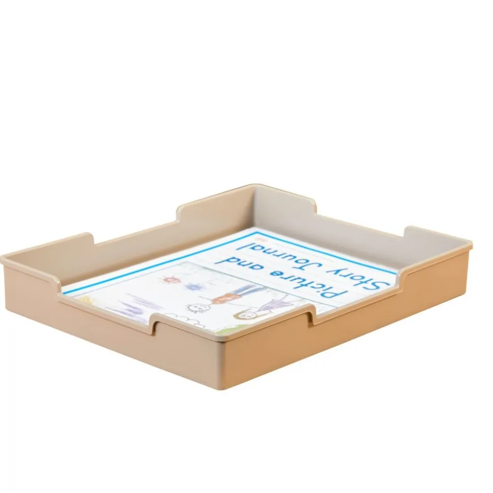 Really Good Stuff® Plastic Trays - Tan, 6 Pack