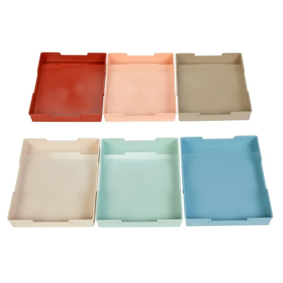 Really Good Stuff® Plastic Trays - Boho Set of 6