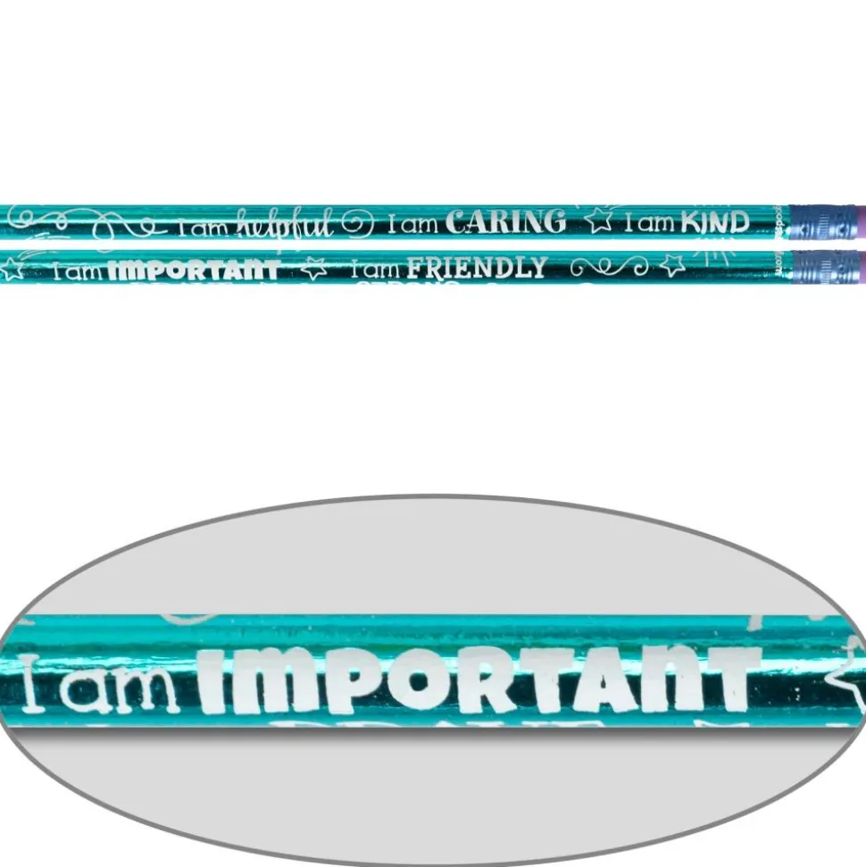 Really Good Stuff® Positive Affirmation Pencils - Set of 12