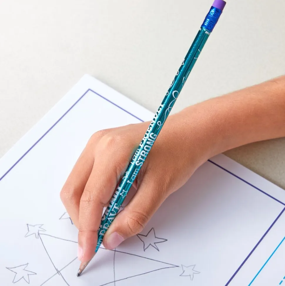 Really Good Stuff® Positive Affirmation Pencils - Set of 12