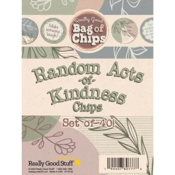 Really Good Stuff® Random Acts of Kindness Chips - Set of 40