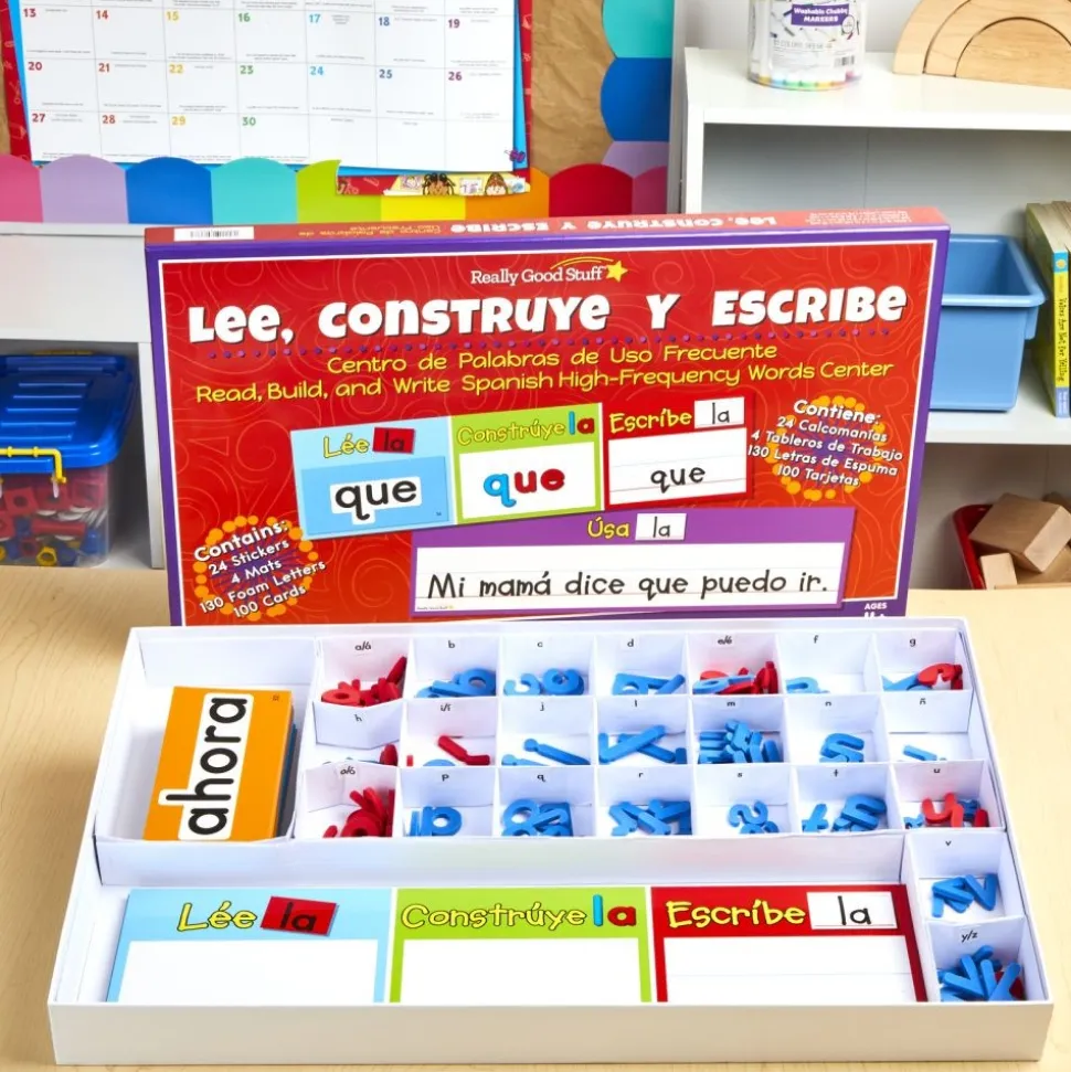 Really Good Stuff® Read, Build, And Write Spanish High-Frequency Words To Reach Mastery!