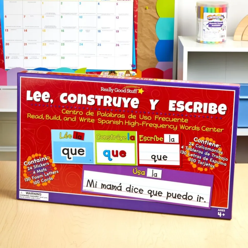 Really Good Stuff® Read, Build, And Write Spanish High-Frequency Words To Reach Mastery!