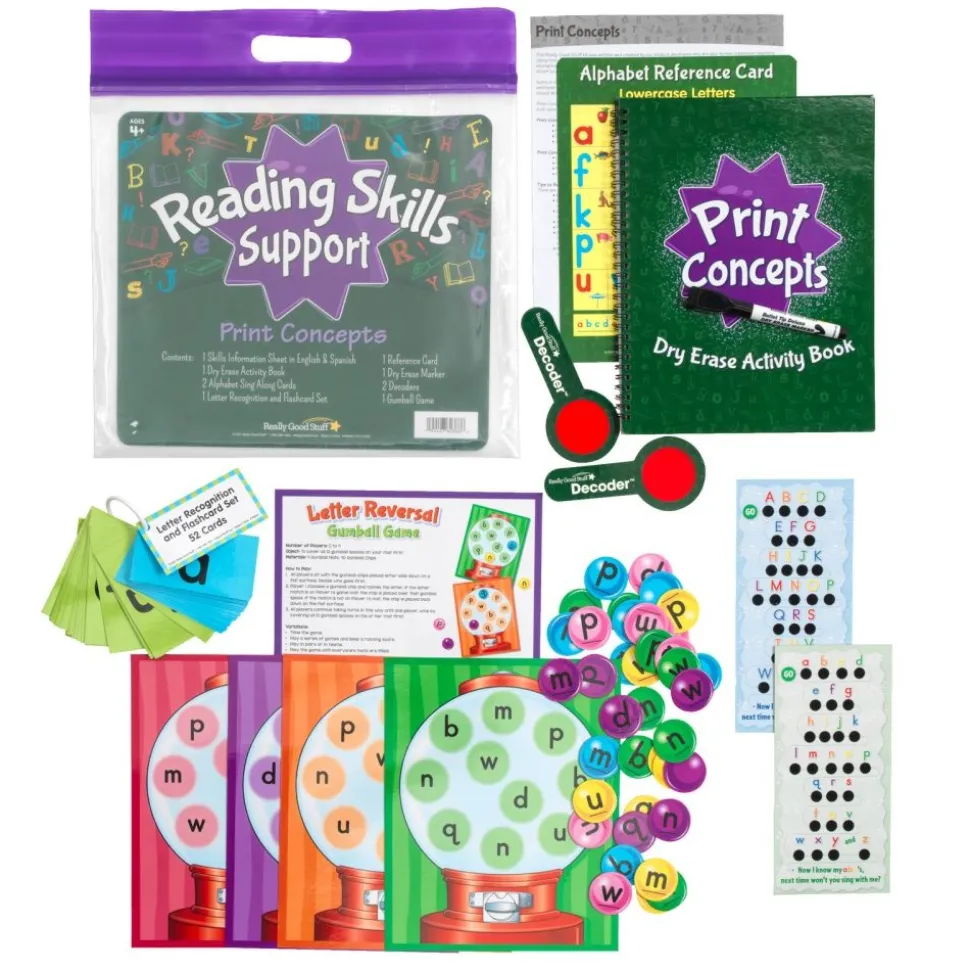 Really Good Stuff® Reading Skills: Grade Pre-K - Print Concepts