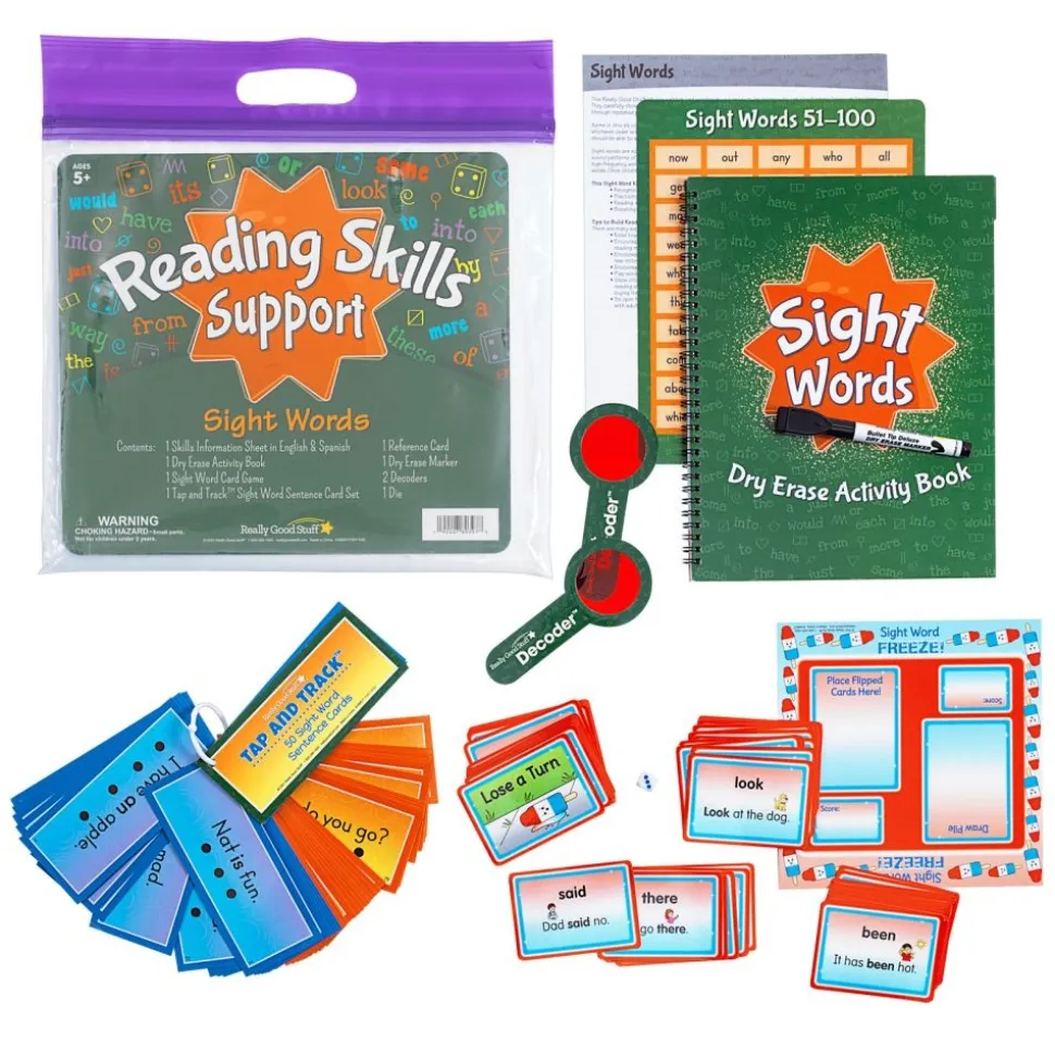 Really Good Stuff® Reading Skills: Grade K - Sight Words