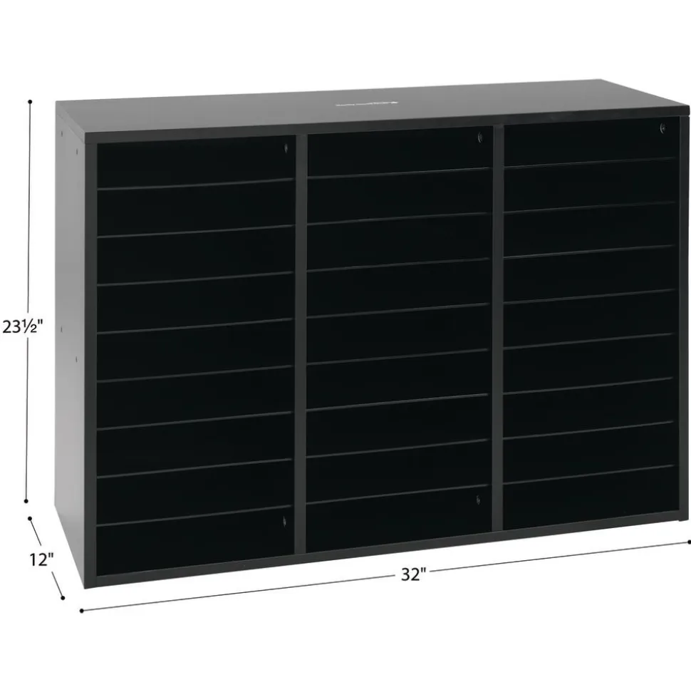 Really Good Stuff® Red 27-Slot Mail Center With Red Trays