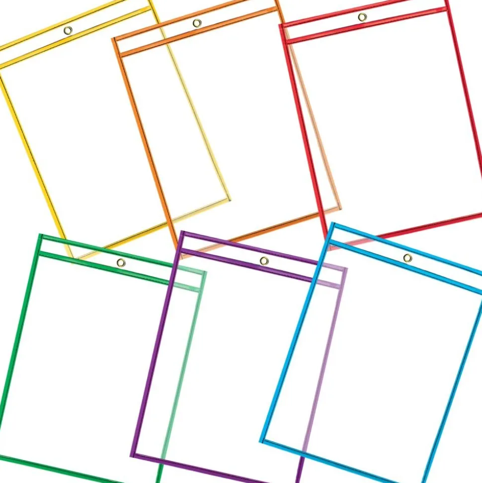 Really Good Stuff® Re-Markable™ Dry Erase Sleeves - 30 Pack - 6 Color Classroom Pack