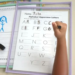 Really Good Stuff® Re-Markable™ Dry Erase Sleeves - Bold Vibes - 6 Colors