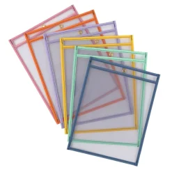 Really Good Stuff® Re-Markable™ Dry Erase Sleeves - Bold Vibes - 6 Colors
