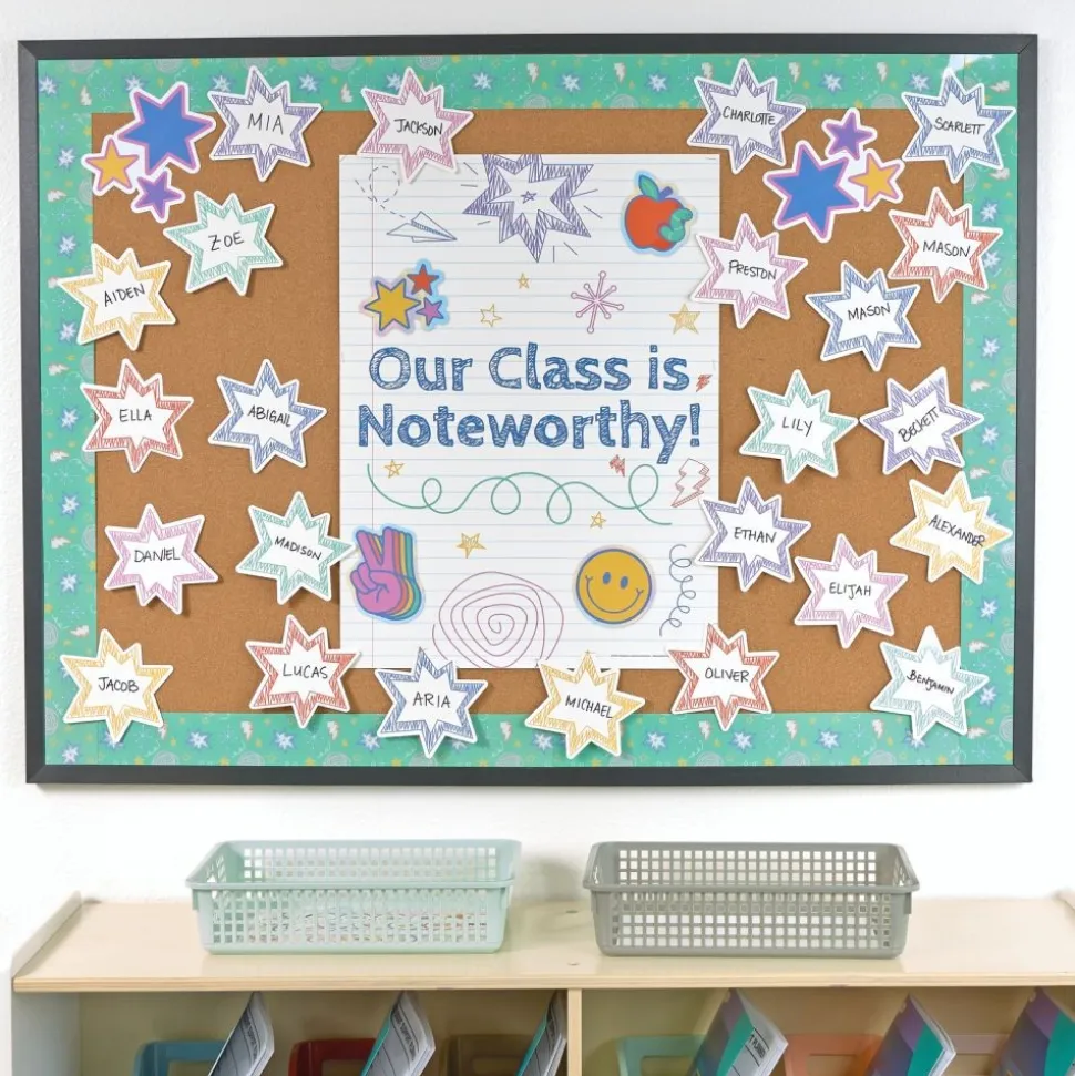 Really Good Stuff® Retro Doodle Bulletin Board Kit