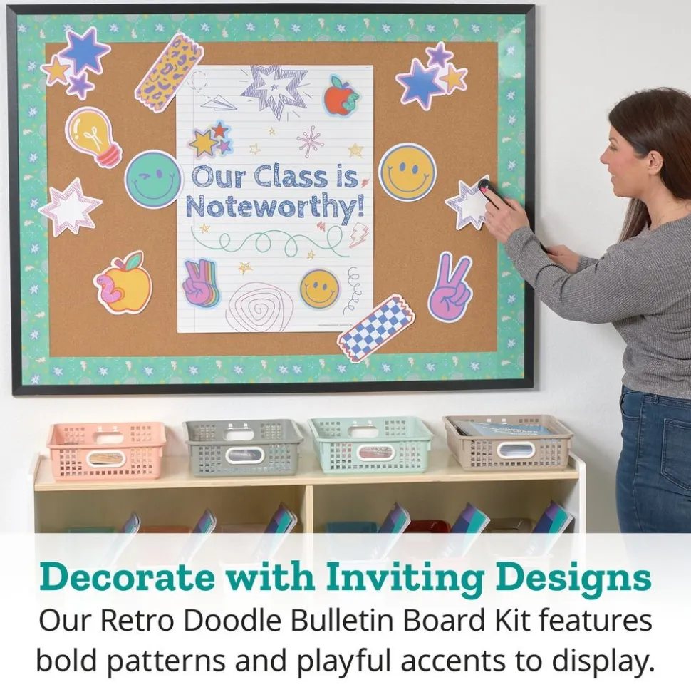 Really Good Stuff® Retro Doodle Bulletin Board Kit
