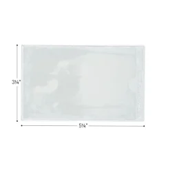 Really Good Stuff® Self Adhesive Vinyl Label Pockets- 5.25" x 3.25" - Set of 12
