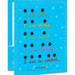 Really Good Stuff® Sensory Breathing Star Tactile Calming Folders - 2 Pocket - 12 Pack