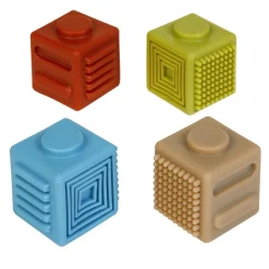 Really Good Stuff® Sensory Fidget Finger Cubes - Set of 4