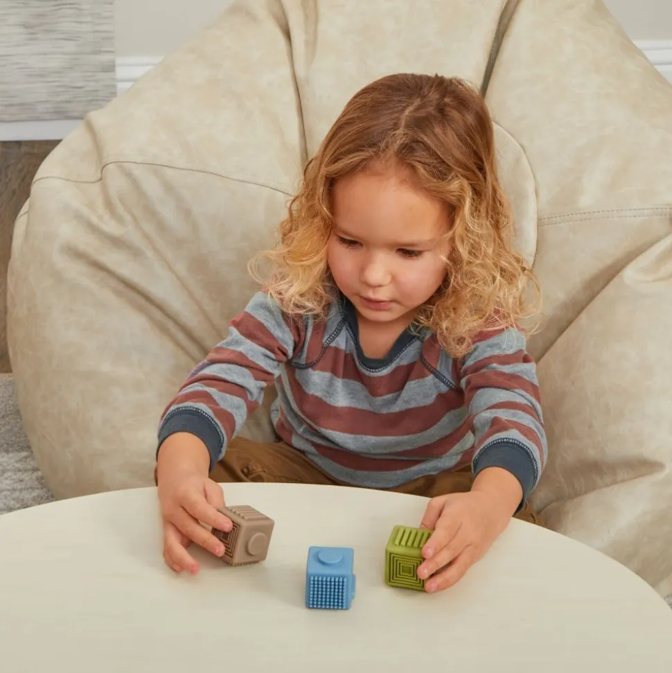 Really Good Stuff® Sensory Fidget Finger Cubes - Set of 4