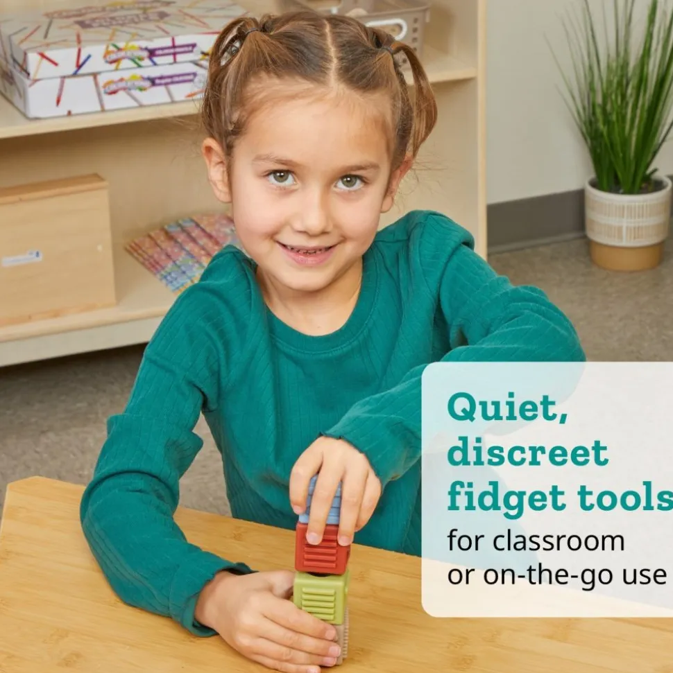 Really Good Stuff® Sensory Fidget Finger Cubes - Set of 12