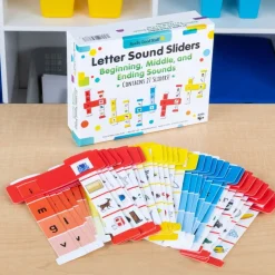 Really Good Stuff® Sliders Complete Set: Word Building, Letter Sounds, & Math Equations - Set of 6