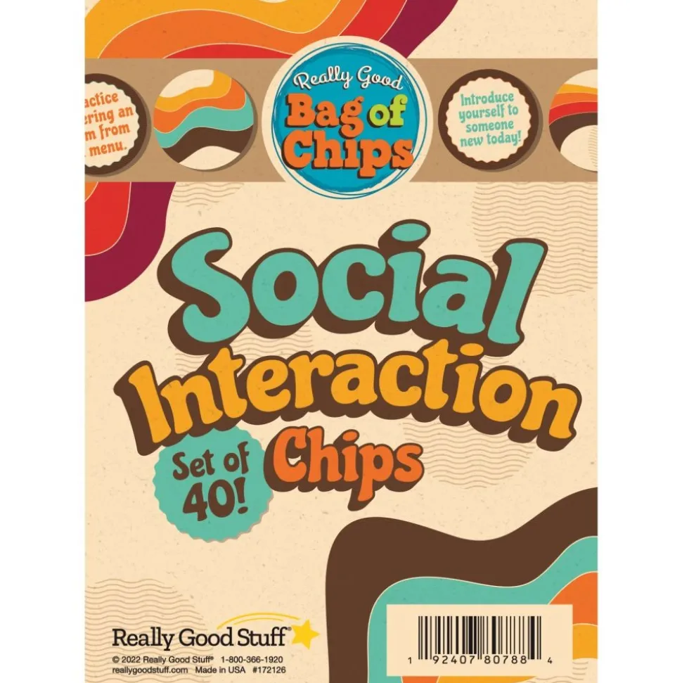 Really Good Stuff® Social Interaction Chips - Set of 40