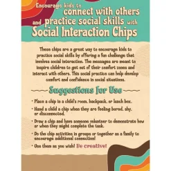 Really Good Stuff® Social Interaction Chips - Set of 40