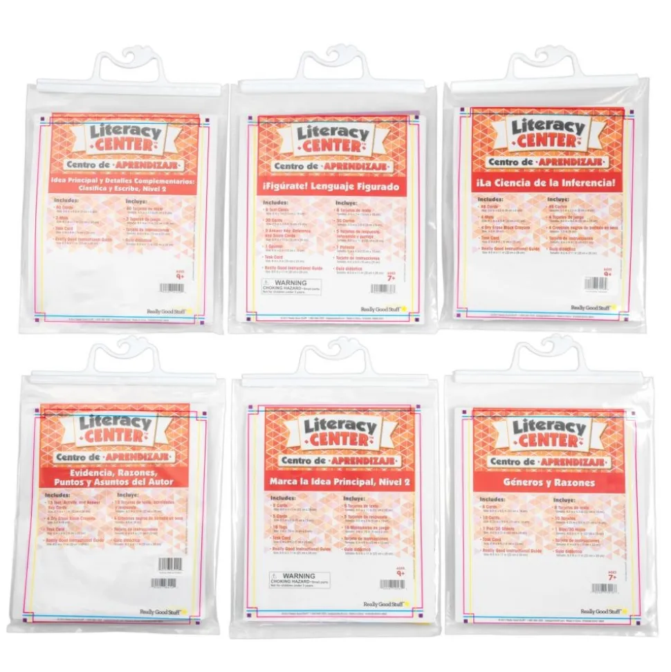 Really Good Stuff® Spanish Comprehension Literacy Centers (Centros de Aprendizaje): Grades 4-5