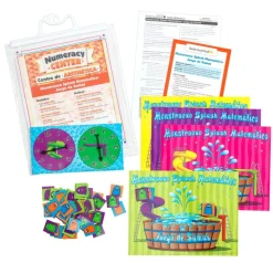 Really Good Stuff® Spanish Math Skills Numeracy Centers Grades Pre K-2 (Centros de Aritmetica)