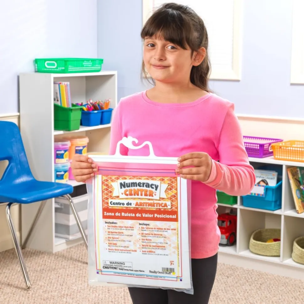 Really Good Stuff® Spanish Math Skills Numeracy Centers Grades 3-6 (Centros de Aritmetica)