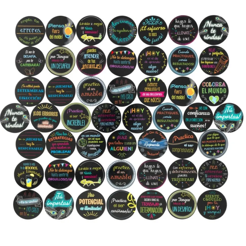 Really Good Stuff® Spanish Positive Affirmation Chips - Positive Reinforcement for Children and Students - Set of 100