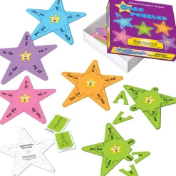 Really Good Stuff® Spanish Syllable Star Puzzles - 20 puzzles, 10 answer keys