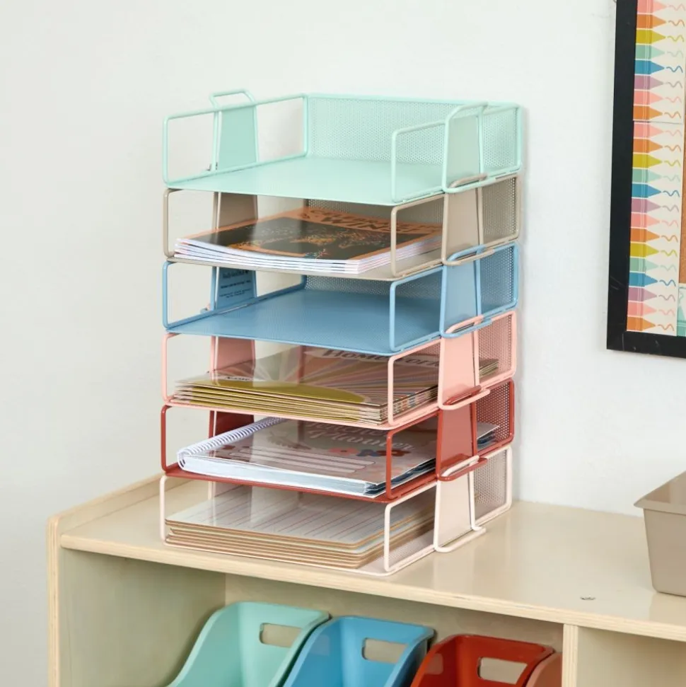 Really Good Stuff® Stackable Letter-Size Wire Rack™ - Boho