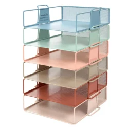 Really Good Stuff® Stackable Letter-Size Wire Rack™ - Boho
